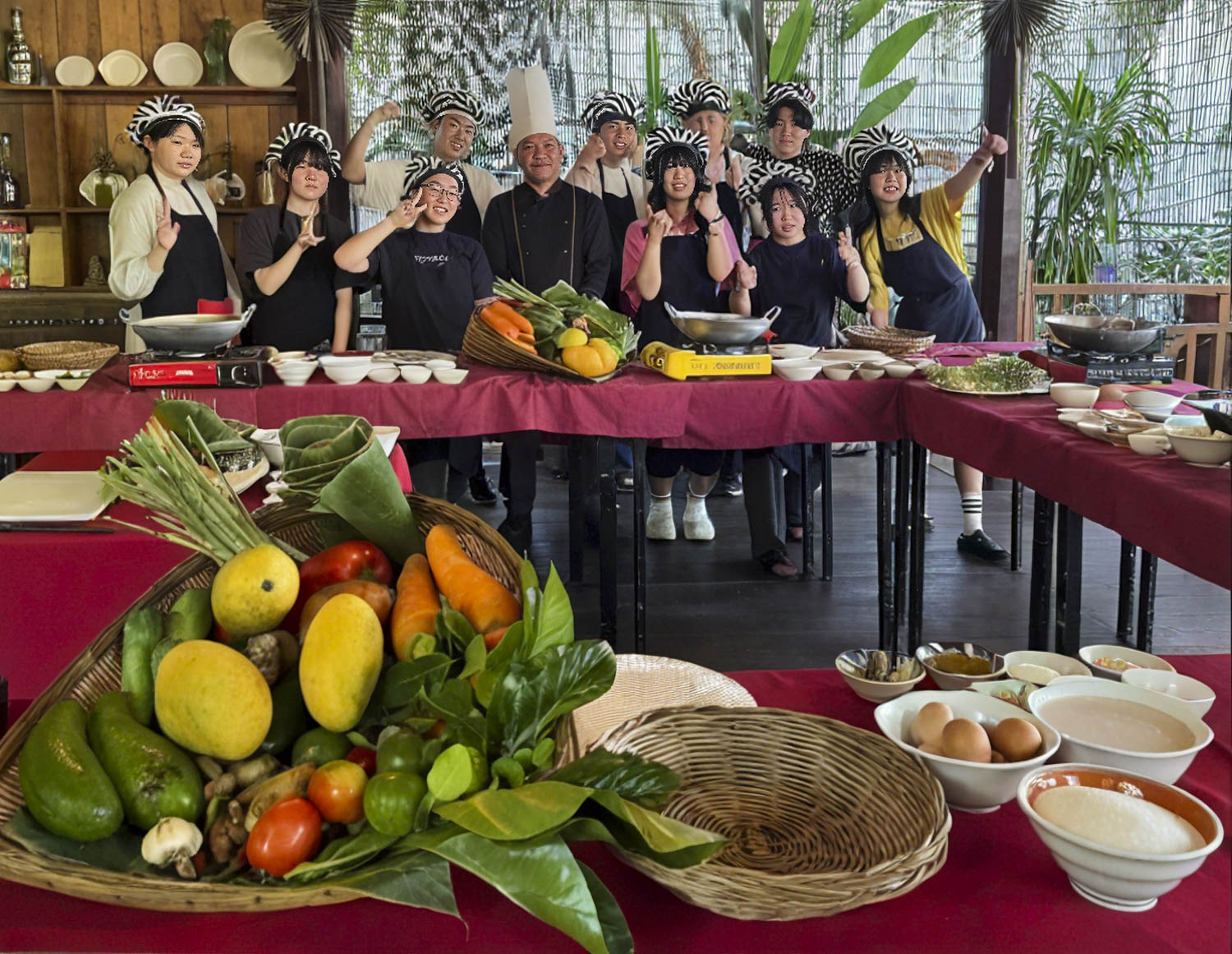 Fresh ingredients for Cambodian cooking